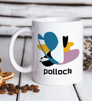 

Pollock Design White Mug Cup