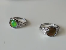 Cambiando de Color anillos humor emoción sentimiento temperatura anillos para los hombres y las mujeres parejas anillos tono joyería fina TT @ 88