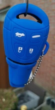 OkeyTech-Funda de goma de silicona para llave de coche, Protector de reemplazo de llavero bolsa de llavero Smart Remote 4 botones para SAAB 9-3 9-5 93 95