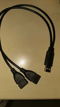 ITINFTEK-Hub con 2 puertos USB 2,0, adaptador de Cable de alimentación para PC, teléfono y portátil
