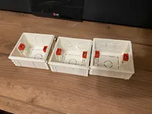 Atlectric-Mounting-Box Socket Cassette-Switch Internal White Hidden 86 Red Concealed