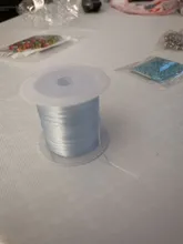 Rollo de cuerda de cristal elástica multicolor, cordón de 393 pulgadas para fabricación de joyas, pulsera hecha a mano, collar