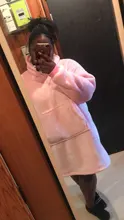 Oversized Hoodie Blanket Sweatshirt Sherpa Plaid Giant Female Femme Winter Fleece Women