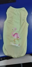 Ropa de verano para mascotas, Camiseta con estampado de flamenco para perro, chaleco para perros pequeños y medianos, accesorios para mascotas, chaleco para gatos, camisas, XS-2XL