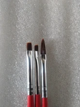 Pincel de Gel UV para manicura profesional, herramienta de fototerapia de acrílico transparente para arte de uñas, pintura y dibujo, 3 uds.