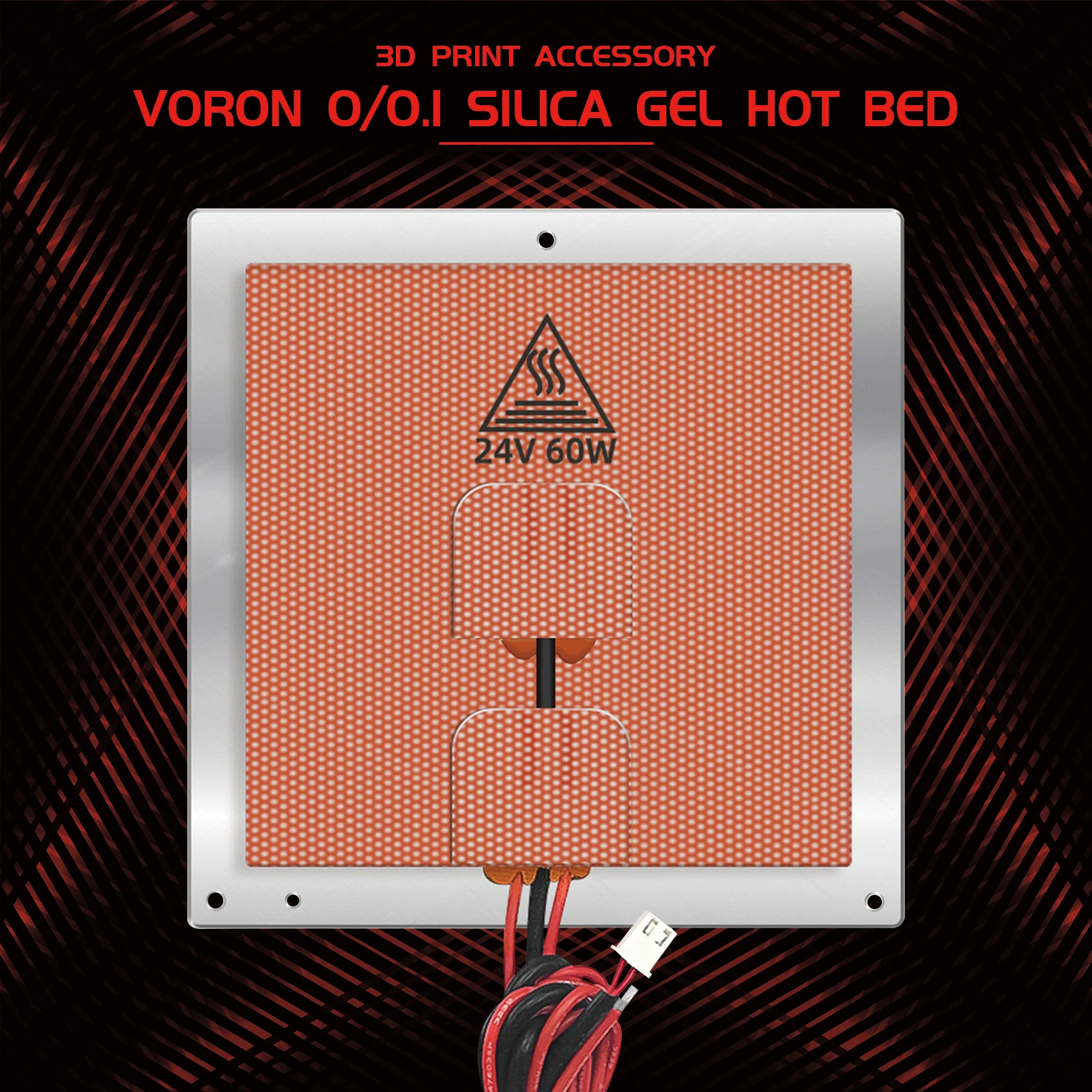 Placa da Construção da Folha do Calefator da Almofada do Viveiro do Silicone de 110v 220v 450w com o Termistor de Ntc 100k para a Impressora de Voron 3d Parte a Cama Aquecida - Imagem 6