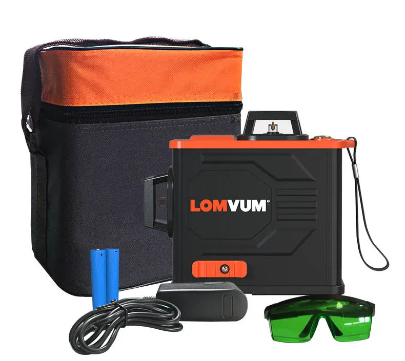 Лазерный уровень LOMVUM 3D-360B 12 синих лучей