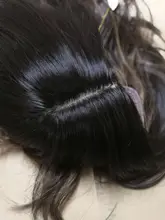 Pequeña LANA sintético Ombre negro marrón de oro con pelucas con reflejos largo ondulado resistente al calor de la parte media Cosplay pelucas para mujeres