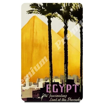 

Egypt souvenir magnet vintage tourist poster