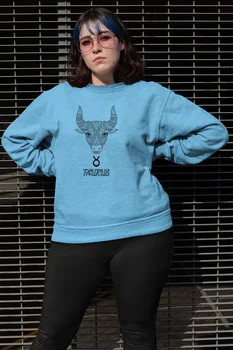 

Angemiel Wear Aries Sign Blue Women Sweatshirts