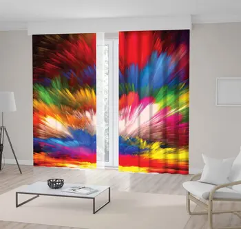

Curtain Colorful Futuristic Artwork Abstract Flame Sunset Clouds Sky Dreamy Red Blue Pink Yellow Green