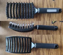 Cepillo de pelo profesional para mujer, herramienta de peluquería, peine húmedo para pelo, cepillo de masaje