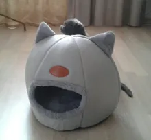 Cama de invierno para gatos, alfombrilla pequeña, cesta para perro pequeño, productos de tienda para mascotas, cueva acogedora, cama interior, Comodidad para dormir