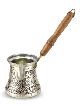 

Sonay Bakırcılık Silver Rose Flower Copper 3-Piece Coffee Pot Set / Handmade / Copper Coffee Pot / Milk Pot