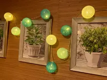 Led-String Chain Ball-Light Garland Party-Decoration Patio Wedding Christmas Halloween