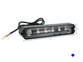 

Lamp Led flashing strobe light blue 12V 24V 6W Smd 3535 signal emergency for car tractor IP65