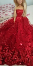 Vestido de barbie original, ropa de muñeca, vestido de boda, productos de calidad, vestido con falda de princesas, accesorios