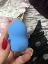 Puff en polvo cosmético para mujer, base de maquillaje esponja, belleza, herramientas y accesorios, forma de mezcla de gotas de agua, 1 ud.