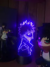 Led-Light 3d-Lamp Bedroom Decor Gift Manga Acrylic Academia Cool Dabi Anime Colorful