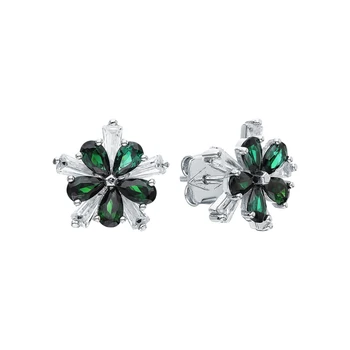 

Silver earrings with cubic zirconium sunlight sample 925