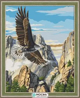 

Painting on canvas "Flight of the Eagle" 40x50 cm mosfa 7c-0084