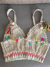 Cover Ups Swimsuit Kimono Bikini Weave Crop-Top Tassel Crochet Beach-Wear Summer Sexy