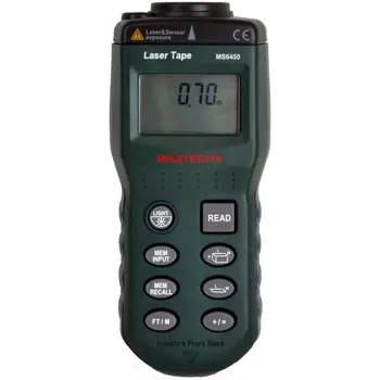 

Ultrasonic distance meter with laser pointer Mastech MS6450