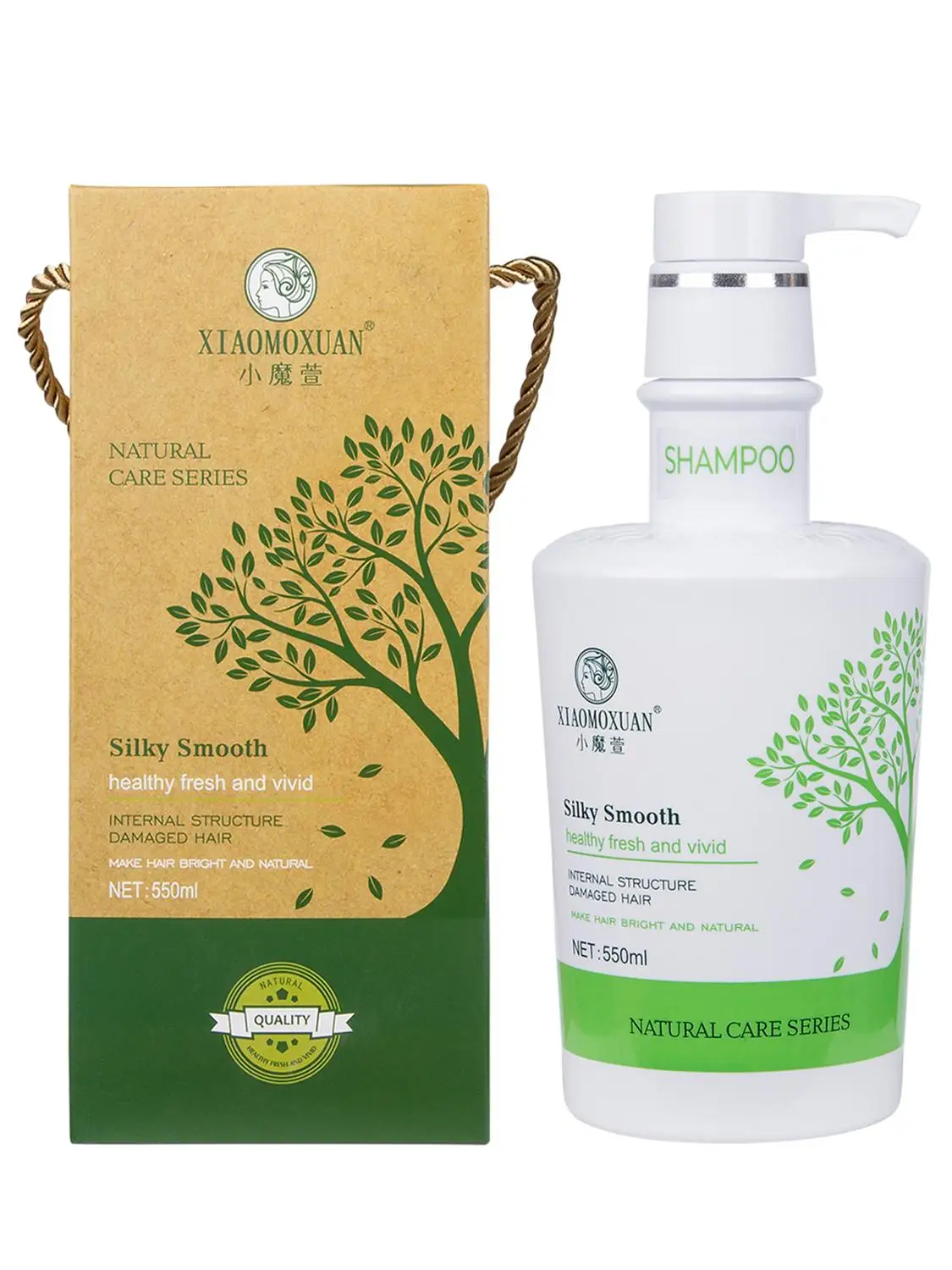Xiaomoxuan Silky Smooth Shampoo Шампунь для волос на основе листьев чайного дерева|Шампуни| |