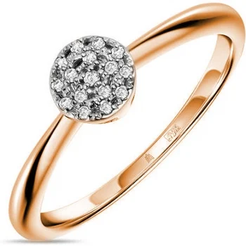 

Lucas gold ring with 16 red gold diamonds