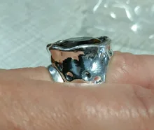 Anslow de joyería de moda de calidad superior Retro Oval grande anillo de dedo de cristal para las mujeres parejas de mujeres regalo de día de San Valentín LOW0041AR