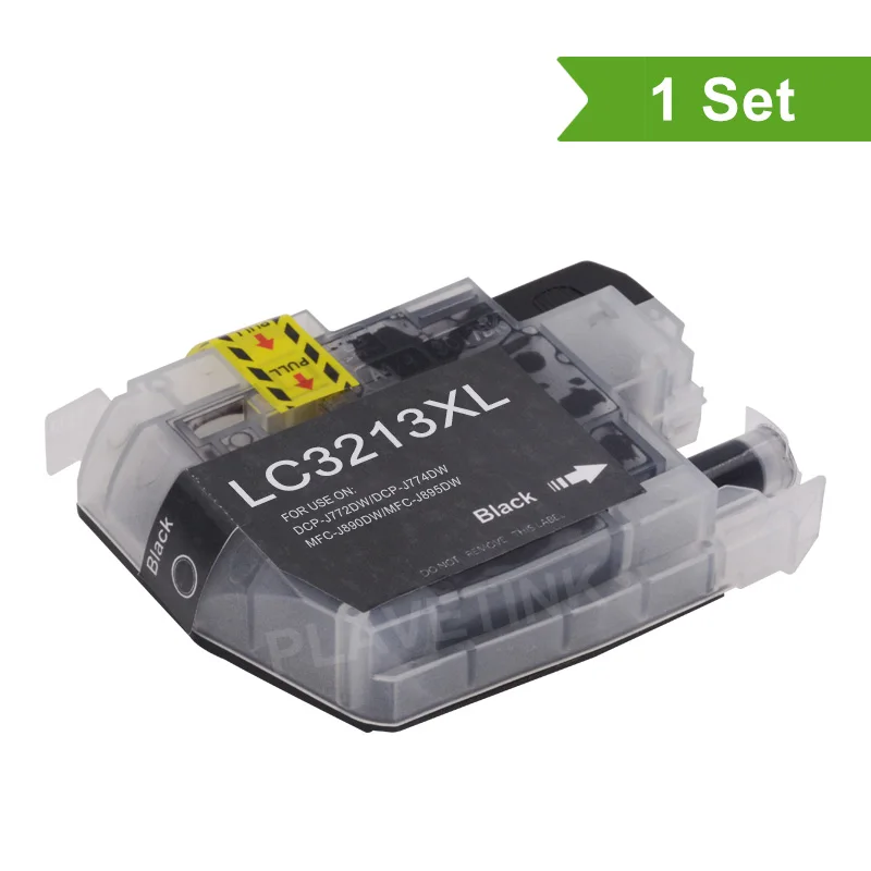 1BK Plavetink 4 цвета LC3213 принтер совместимый чернильный картридж для принтера Brother DCP-J572DW J772DW J774DW MFC-J491DW J497DW J890DW J895DW - Цвет: 1BK