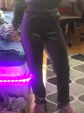 10YT3250-Conjunto de dos piezas formado por Top y pantalón, chándal, para otoño e invierno, para mujer, para deportes al aire libre, terciopelo liso