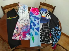 Qickitout 12% Spandex alta cintura Digital mallas impresas para ejercicio de deporte con polainas de las mujeres