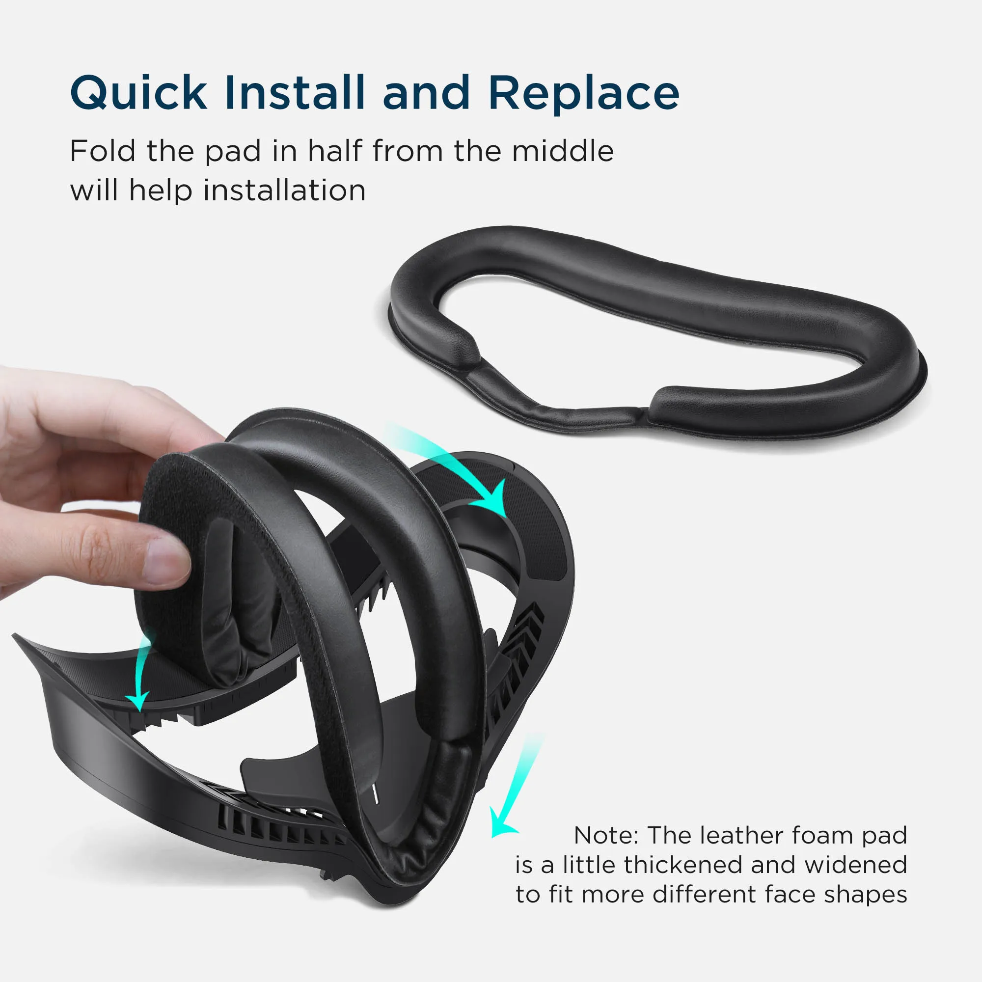 Conjunto para Oculus Capa de Olho Suporte com Len 5 em 1 Kiwi Design Atualizado Interface Facial Substituído Quest 2 Acessórios Capa vr - Image 5