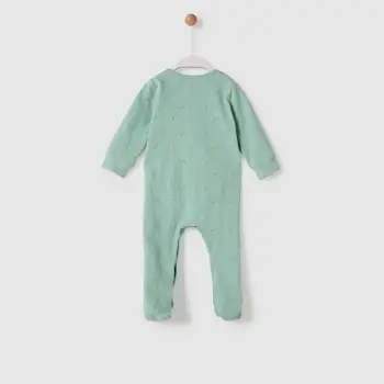 

Baby pyjamas, green, microprinted