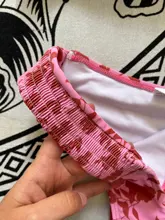 Miyouj-Bikini Floral con volantes y realce para mujer, traje de baño Sexy con cordones, Bañador estampado, conjunto de Bikini brasileño 2020