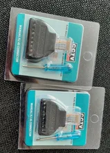 ESCAM-Adaptador de Terminal de tornillo RJ45, Ethernet macho a 8 pines AV, bloque convertidor, enchufe para cámara CCTV