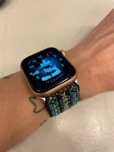 Correa elástica para Apple Watch 5 6 4, banda elástica de 38mm, 40mm, 42mm y 44mm, pulsera informal para iwatch series 6 5 4