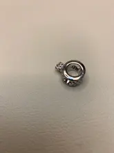 Pulsera de aleación chapada en plata para hombre y mujer, accesorios de cuentas, abalorio artesanal, fabricación de cuenta de joyería, regalos de marca, 1 + 1