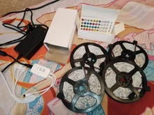 Led-Strip-Light Power-Adapter Music-Controller Bluetooth Flexible 2835 Rgb 5050 12V 10M