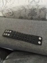 Único de tres fila puntiagudo hacen picos remache de cuero ancho Punk Rock gótico Unisex pulsera de hombre de la joyería