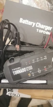 Topdon-cargador de batería de coche T1200, 6V, 12V, automático, ácido de plomo, cargador de batería de litio para coche y motocicleta, hasta 80Ah
