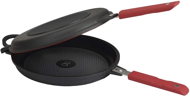 Magefesa Prague pan double Tortilla potatoes 20 cm, induction, non-stick,  PFOA free, dishwasher, red