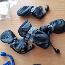 Zapatos para perros medianos y pequeños, botas impermeables de felpa antideslizantes de fondo suave, cálidas, calzado para Chihuahua, osito cachorro