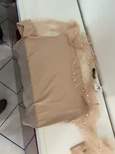 Blusa de manga larga ahuecada con volante elegante para otoño, camisa Sexy de malla transparente con cuentas y cuello redondo para mujer