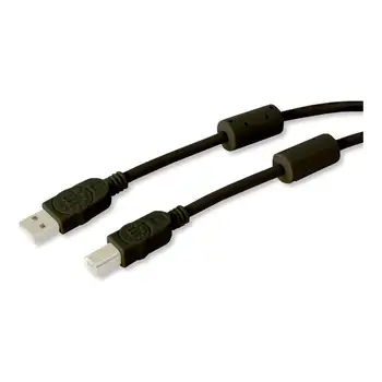 

ICOC U-AB-18-U2-FBK-cable USB 2.0 A M / B M 1.8m with Ferrite double shielded Black