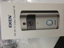 EKEN-Timbre de puerta inteligente con Wifi, cámara de seguridad modelo V5 con intercomunicador y timbre para puerta IP inteligente de visión nocturna con conexión Wifi inalámbrica, perfecta para el hogar