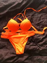 Andzhelika Bikinis Mujer vendaje traje de baño Bikini 2021 Sexy Push Up traje de baño de cintura baja traje de baño, Bikini nadar