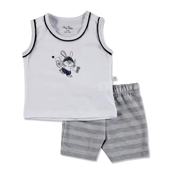 

ebebek For My Baby Summer Boy Bunny Sleeveless Top Short 2 pcs Set