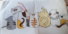 Floor-Mats Kitchen-Carpets Bathroom Welcome Anti-Slip Animal Cat Kawaii Living-Room Cat-Printed